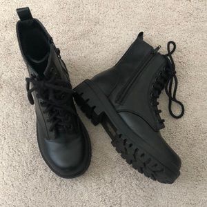 Never worn- combat boots